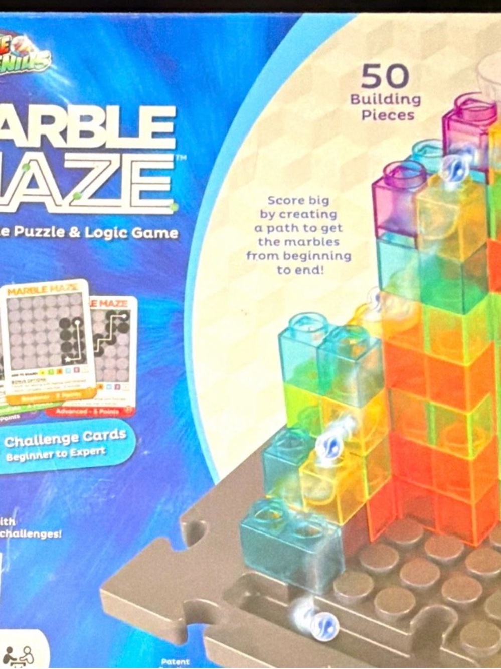 Marble Maze Logic Puzzle Game – Multicolor Building Pieces